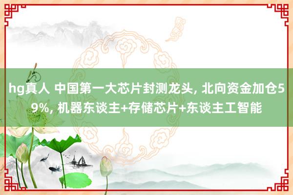 hg真人 中国第一大芯片封测龙头, 北向资金加仓59%, 机器东谈主+存储芯片+东谈主工智能